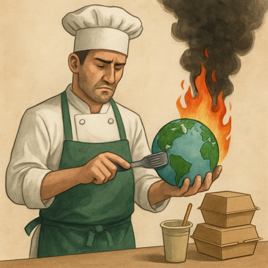PARE DE DESTRUIR O PLANETA COM SEU RESTAURANTE! Como a Sustentabilidade Virou o Santo Graal do Food Service (e por que você TÁ PERDENDO DINHEIRO se não aderir)